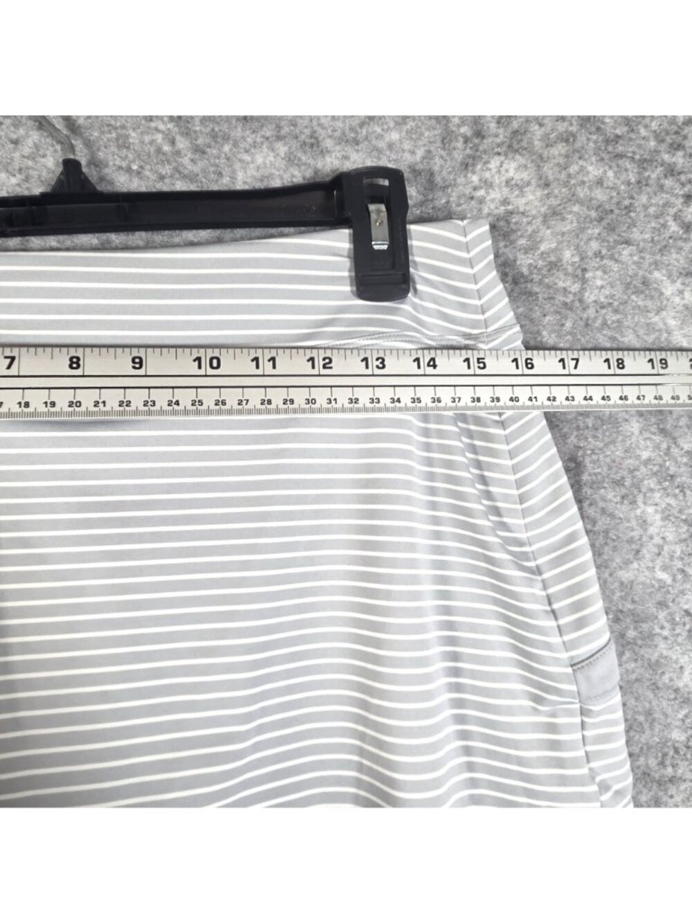 Nike Golf Striped Skort Gray M Dri-FIT Athletic Tennis Country Club - Picture 5 of 12